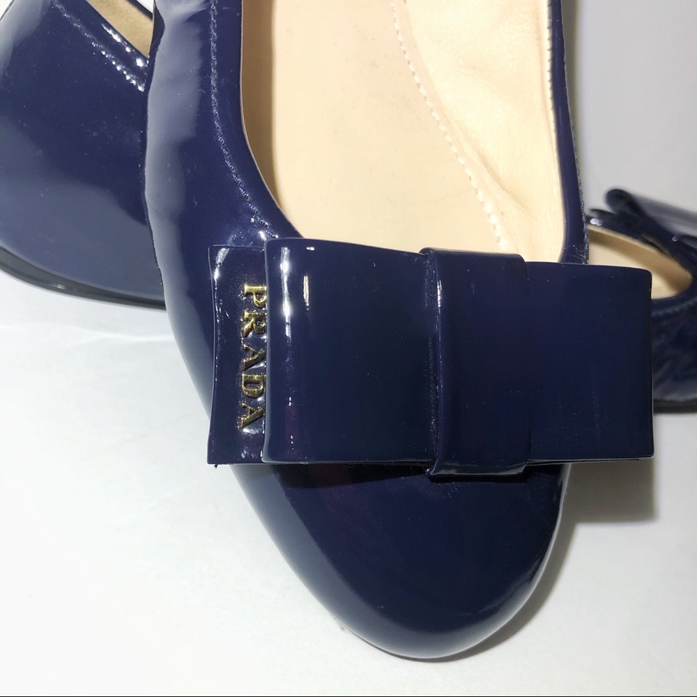 NEW PRADA Navy Blue Flats